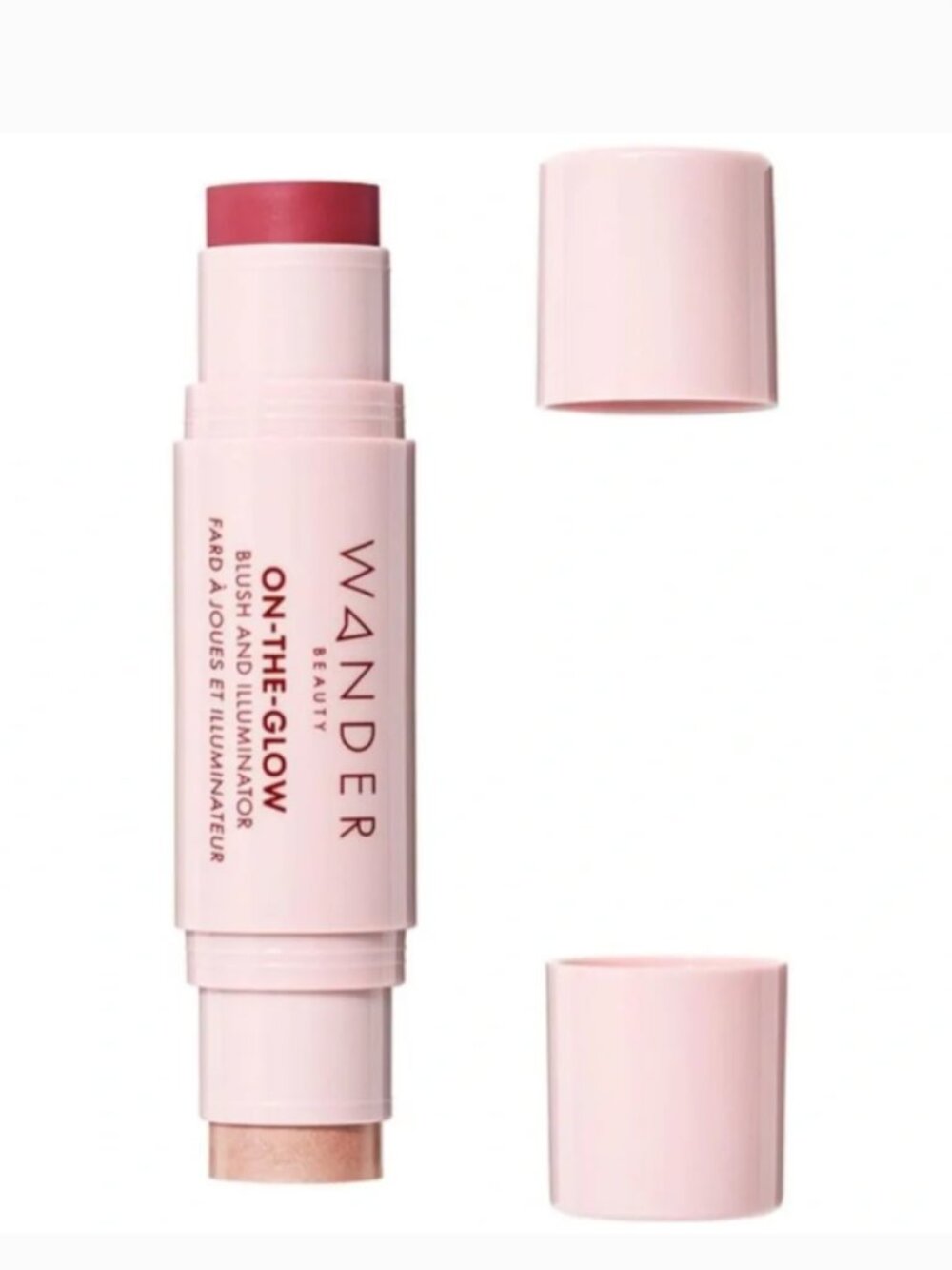 Wander Beauty On-The-Glow Blush and Illuminator-Strawberry Fields and Nude Glow